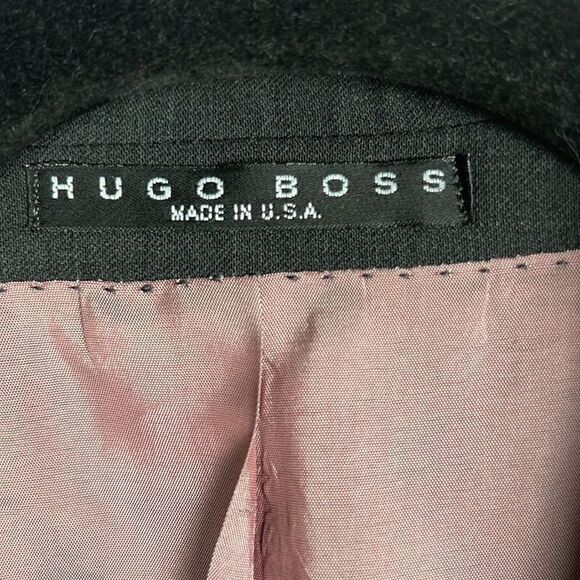 Hugo Boss Rossellini Movie Wool Suit Jacket Sport Coat Three-buttons Charcoal - Picture 8 of 12